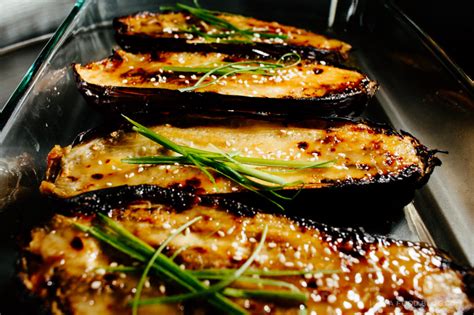 Nov 3, 2021 • 2 min read. Oven-Roasted Eggplant with Caramelized Miso Recipe · i am ...