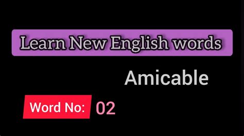 Amicable Meaning Learn English Through Tamil Amicable Tamil Meaning