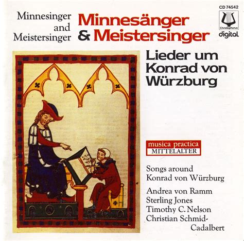 Konrad Von Würzburg C1225 1287 Lieder Andrea Von Ramm Pqp Bach