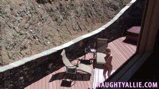 Nude Sunbather Caught In The Act Starring Naughty Allie Pornstarempire