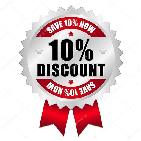 10 Percent Discount Web Button Stock Vector By ©newartgraphics 23457532