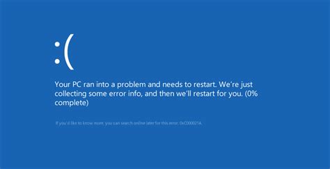 How To Fix Your Pc Ran Into A Problem And Needs To Restart On Windows 10