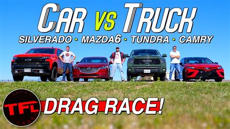 Car Vs Truck Drag Race Have Trucks Actually Gotten Quicker Than Cars