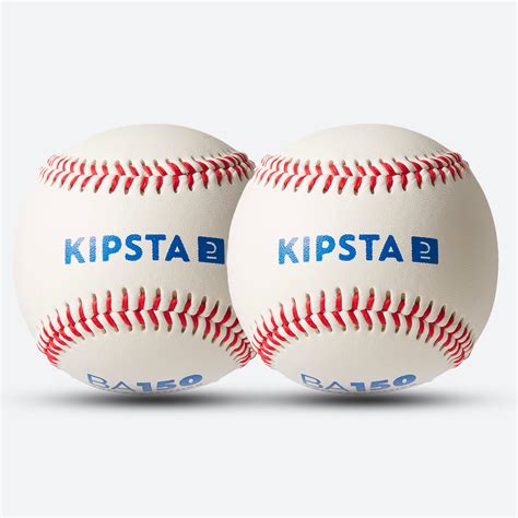 Baseball Balls 2 Pack Ba 150 White‎ Kipsta Decathlon