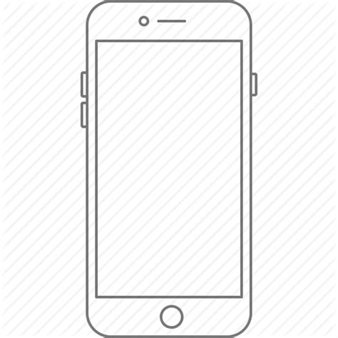 Iphone Outline Vector At Getdrawings Free Download