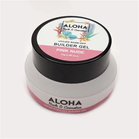 Aloha Super Strong No Heat Builder Gel 15g Χρώμα Nude Pink