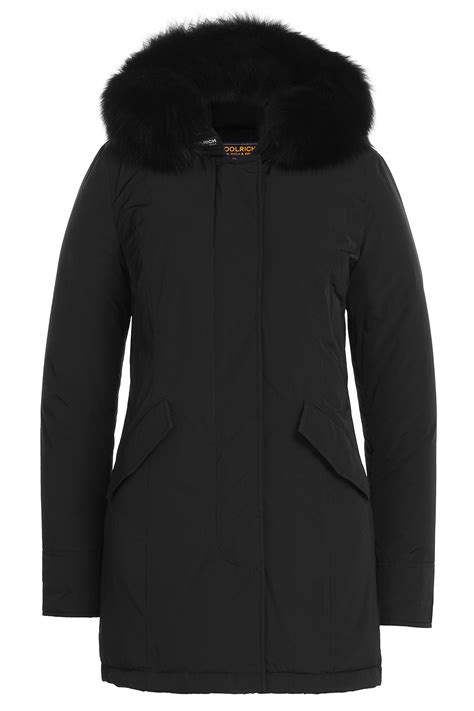 Lyst Woolrich Luxury Fox Arctic Parka With Fur Trimmed Hood Black