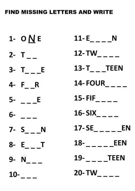 Numbers Interactive And Downloadable Worksheet You Can Do Th Ingles