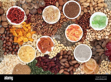 Dried Fruit Nuts And Seed Variety Forming A Background Health Food