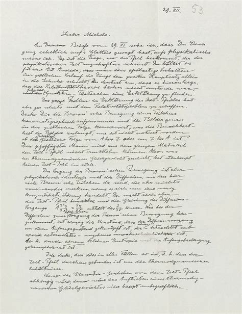 Einsteins Letters To Michele Besso Christies