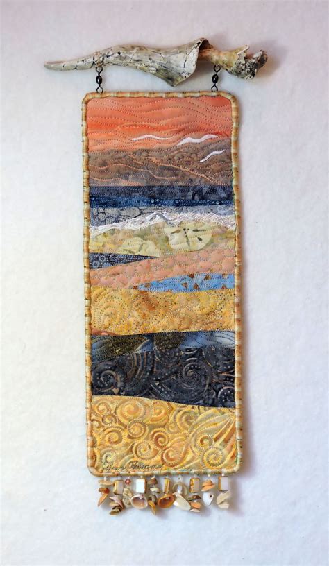 Beach Series 97 Original Landscape Quilt By Eileen Williams