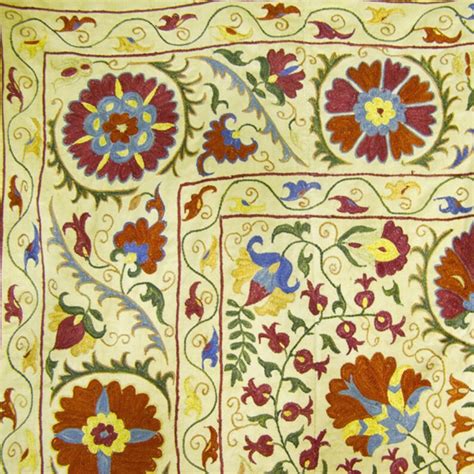 Amazing Antique Design Handmade Silk Suzani From Uzbekistan Etsy Uk
