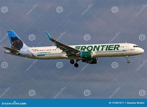 Frontier Airbus A321 Neo Editorial Photo Image Of Airbus 141807471