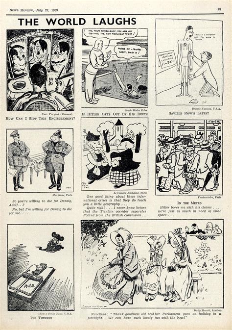 Newspaper Cartoons 1939 News Review Compilations