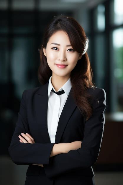 Premium Ai Image Confident Smiling Young Professional Business Woman