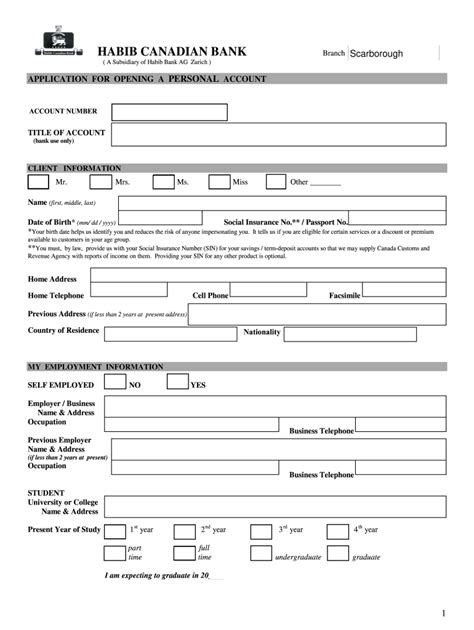 Canada Bank Form Fill Out And Sign Printable PDF Template AirSlate