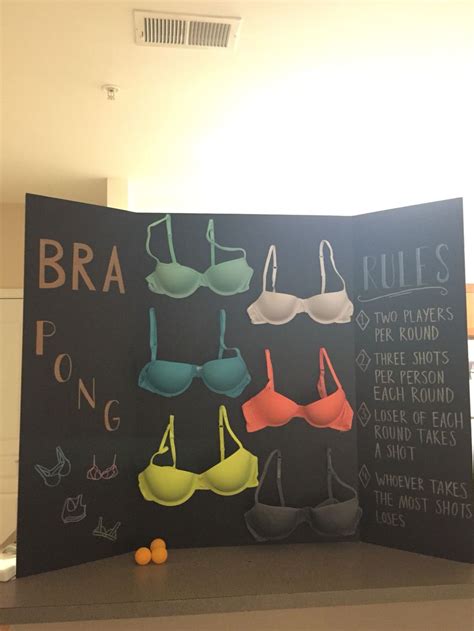Bra Pong My Roommate And I Made For A Bachelorette Party Bridal