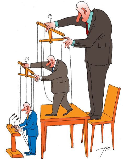 Puppet Hierarchy By Political Cartoonist Sergei Tunin