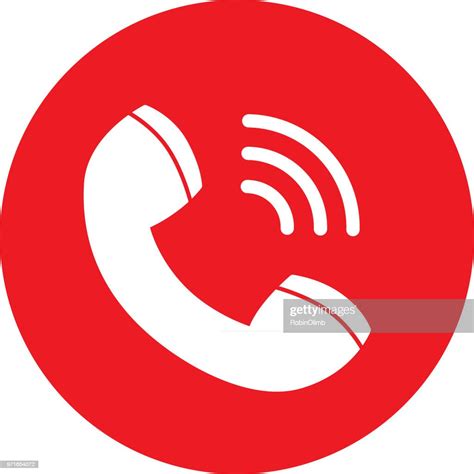 Red Call Icon High Res Vector Graphic Getty Images