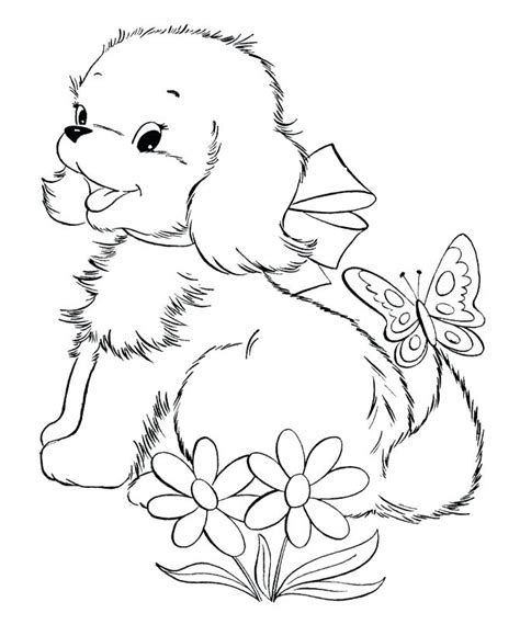 Baby Puppy Coloring Pages At Free Printable