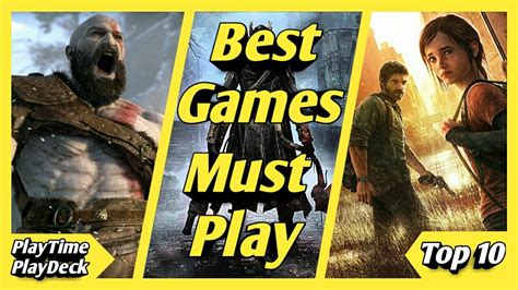 10 Best Single Player Games You Must Play Youtube