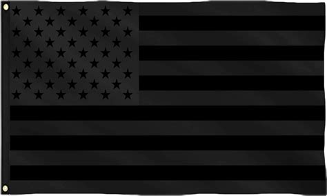 Kemnole All Black American Flag 3x5ft Outdoor Indoor Black Us Flag