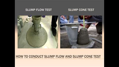 Slump Flow And Slump Cone Test For Checking The Workability Of Concrete