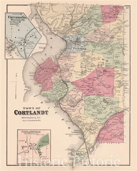 Historic Map : Town of Cortlandt, Westchester County, New York. (inset
