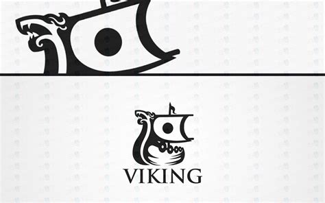 Majestic Viking Boat Logo For Sale Premade Logo Lobotz Ltd