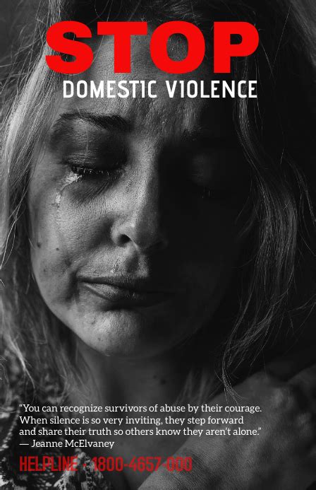 Stop Domestic Violence Template Postermywall