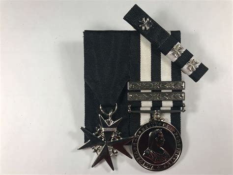 Order Of St John St Johns Long Service Medals 2 Clasps Ribbon