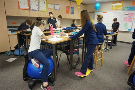 Fortunately, our health doesn't have to go with it. Students use standing desks, exercise equipment to boost ...