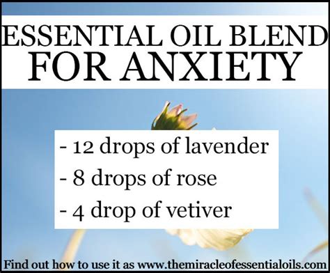 Diy Essential Oil Blend For Anxiety The Miracle Of Essential Oils