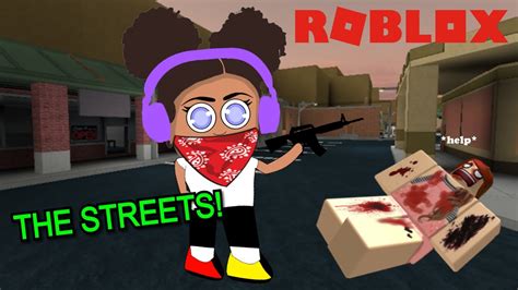 Fighting With Roblox Gangsters In The Streets Youtube