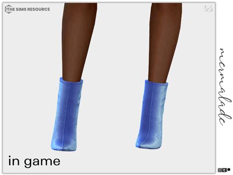 The Sims Resource Suede Heel Boots S137