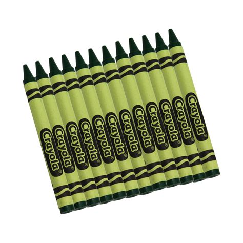 Crayola Bulk Crayons Green Regular Size 12 Per Box Set Of 12 Boxes