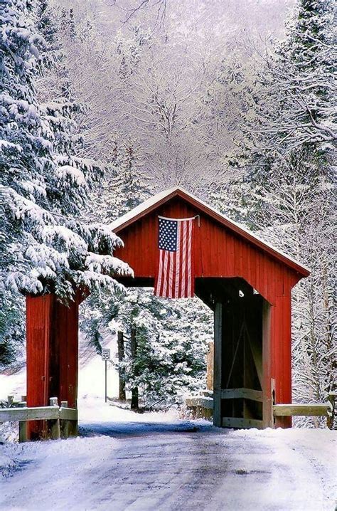 Pin By Dolores Jackson On Christmas Vermont Winter Covered Bridges