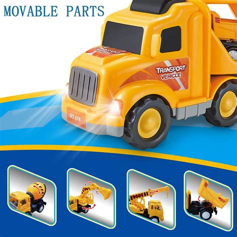 Slenpet Construction Truck Toys For 3 Years Old Boys Kids Toddlers