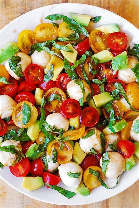 Maybe you would like to learn more about one of these? Tomato Basil Avocado Mozzarella Salad with Balsamic ...