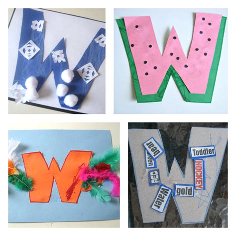 Letter Of The Week W Crafts And Activities No Time For Flash Cards