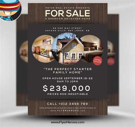 22 Stylish House For Sale Flyer Templates Ai Psd Docs Pages