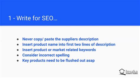 Write Product Descriptions That Increase Seo Rankings And Sales Youtube