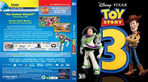 Toy Story 3 Movie Blu Ray Scanned Covers Toy Story 3 3 D Br Dvd