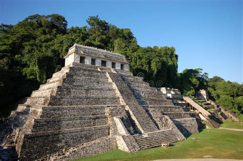 Ruina Monumentos Mayas Chiapas México De Palenque Foto De Archivo