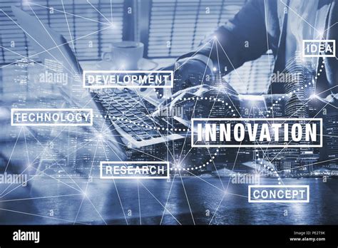 Innovation Concept Futuristic Diagram Background With Technology