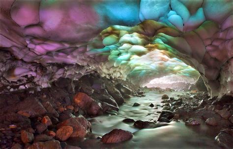 Colorful Ice Cave In Russia Beautiful World Beautiful Places Amazing
