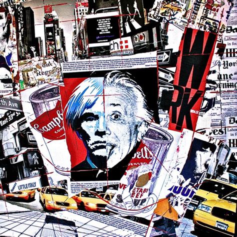 New York Andy Warhol Einstein Street Art Pop Art Collage Jeff