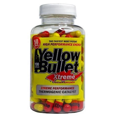 Hardrock Supplements Yellow Bullet Xtreme Caps Proactivesupps
