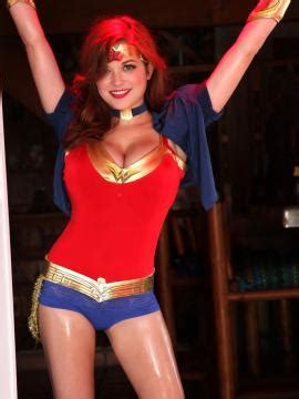 Busty Tessa Fowler Does Some Sexy Wonder Woman Cosplay Coed Cherry