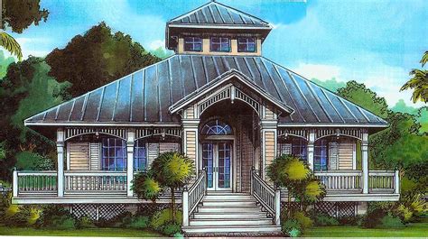 This Is An Artists Rendering Of A House With Porches And Steps To The